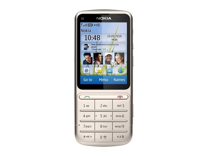 Nokia C3-01 Touch and Type Khaki Gold фото 1