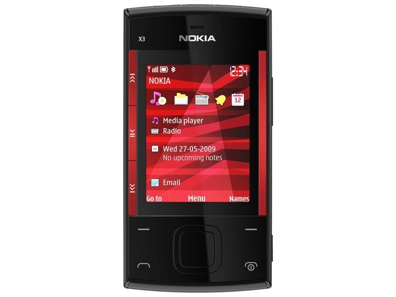 Nokia X3 Black Red фото 1